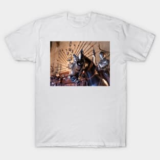 Medieval armour of the horse at Warwick Castle T-Shirt